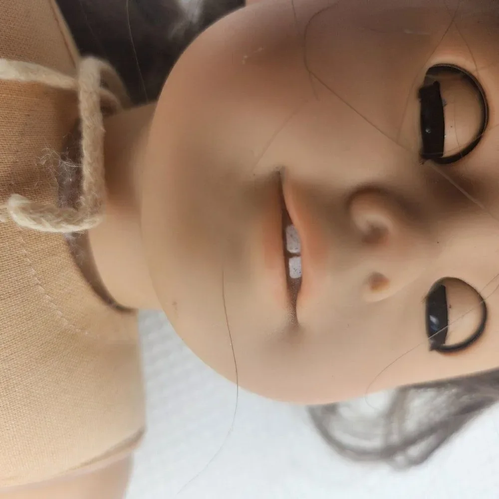 Vintage Mid 90s Pleasant Co American Girl Molly Doll Gray Eyes Tan Body